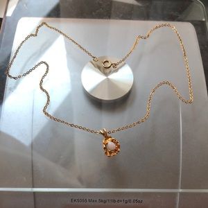 Goldtone Necklace and Pendant 18"
